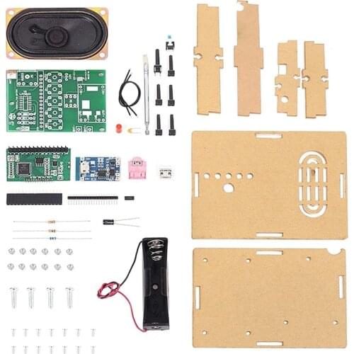 FM Radio Kit DIY Soldering Project Adjustable Wireless Receiver LCD Display FM Digital Radio Module DIY Kits For Leaning