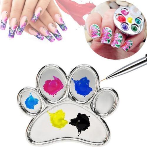 Makartt 3 Different Shapes Cute Stainless Steel Beauty Palette Manicure Nail Tools Cosmetics Ring Spatula Tool F0456