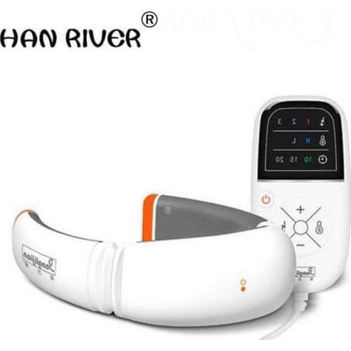 Pangao Neck Heating Cervical Treatment Massager Pain Relief Therapy VibrationHeat Magnet Health Care
