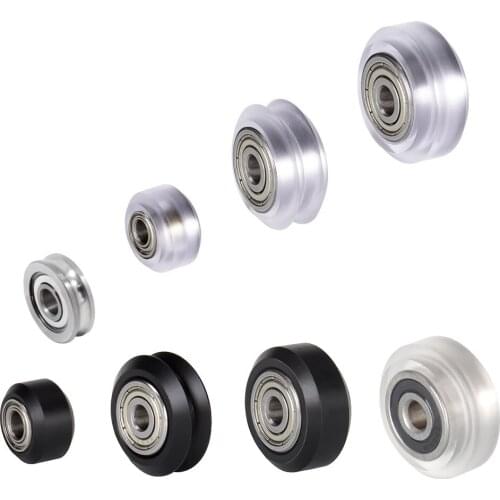 MEGA 4PCS 3D Printer POM Pulley Bore 5mm Wheel V slot Ball Bearing 625RS 625ZZ U604ZZ Parts Polycarbonate Openbuilds Guide Rail