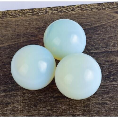 Natural rare opal stone quartz crystal ball home decoration natural stone cutting and polishing 1pc