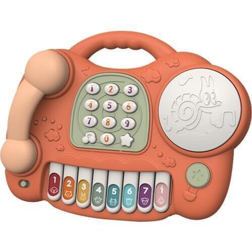2019 New Multifunctional Piano Phone Drum Toy Music Hand Drum Children Early Education Toys