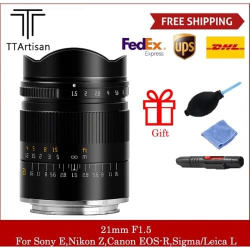 TTArtisan 21mm F1.5 Full Fame Lens For Sony E Canon RF Nikon Z Sigma Lumix Leica L Mount Cameras