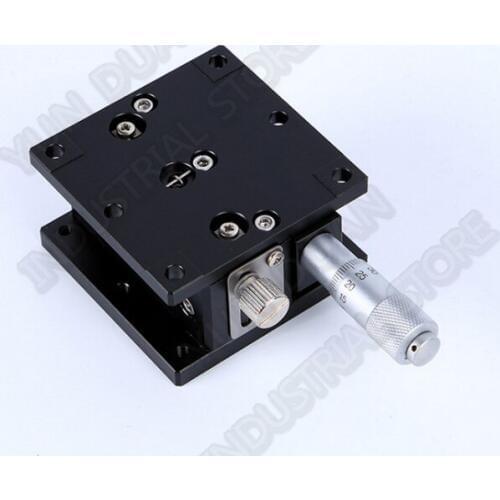 Z Axis 60*60mm Trimming Station Manual lift Displacement Fine Tuning Platform Manual Micrometer Linear Stage Slide Table LZ60