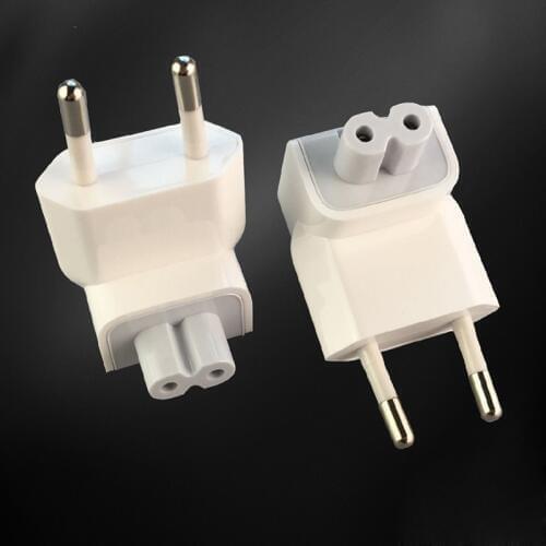Genuine Detachable Electrical Euro power cable EU Plug Duck Head for Apple iPad USB Charger MacBook Power Adapter