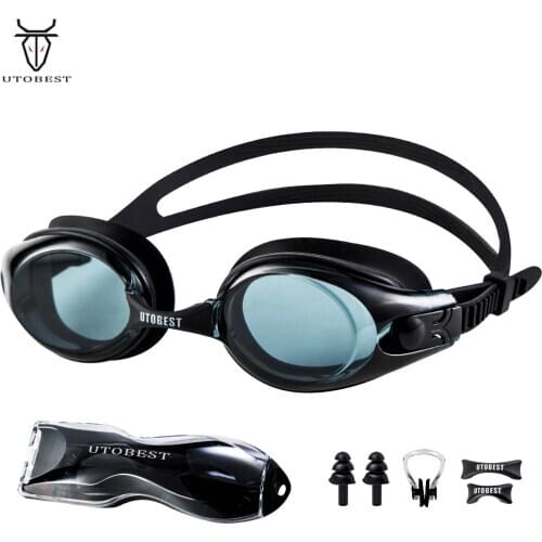 Professional Swimming Goggles Adults Waterproof Swim Silicone Anti-fog Coated Water Diopter Adjustable Swimming Eyewear Pool Gla
