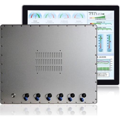 NEW IP66 IP67 19 inch Waterproof Industrial Panel PC Core i3-6100 CPU,4GB DDR3 ,32G SSD,RS232 USB RJ45 WIFI optional