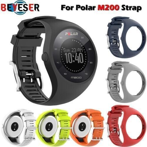 Wrist Band Strap for Polar M200 GPS Sports Smartwatch Soft Silicone Belt Replacement Bracelet Wristband Watchband Accessories