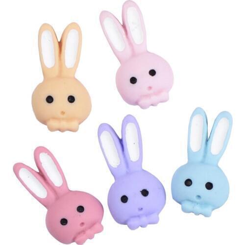 10/30/50Pcs Resin Bunny Scrapbook Paste Jewelry DIY Phone Shell/Kids Hairpin/Earrings/Hair Clip Hair Rope/Brooch Accessories