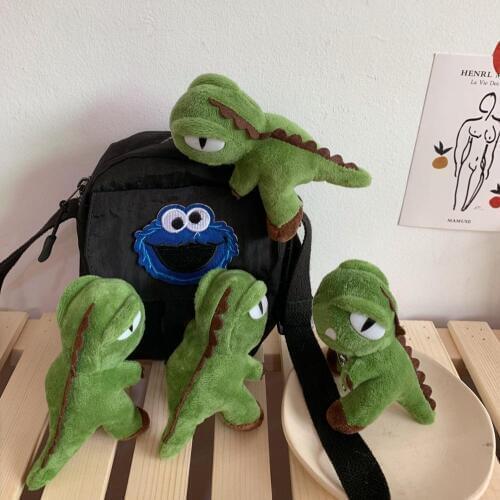 1PC Cute Plush Dinosaur Brooch Charms Cartoon Animal Badges Pin Unisex Coat Bag Accessory for Women Men Kids Soft Brooches