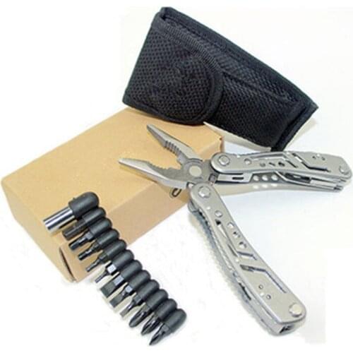 Folding Tongs Multitool Pliers Knife Portable Needle Nose Pliers Combination Outdoor Folding Set Of Tools Camping Supplies