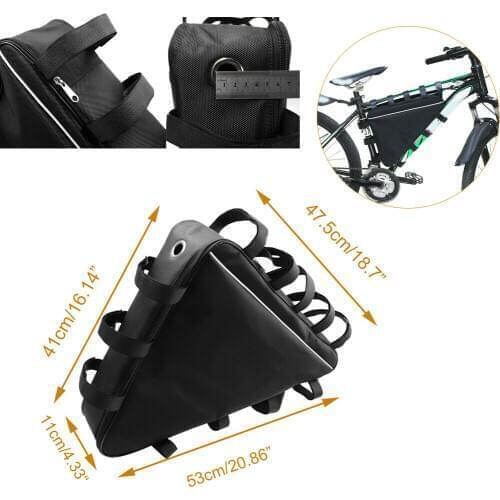 Triangle Mountain Bike Bicycle Battery Bag Storage MTB Cycling Tube Frame Front Bags Repair Tools Bicycle Bike Bag 53x47.5cm