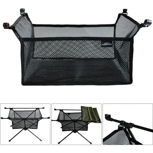 SUNDICK Outdoor Folding Table Net Bag, Fine-Knitted Thick Net Storage Bag under Desk, Portable Lightweight Foldable Desk Bag