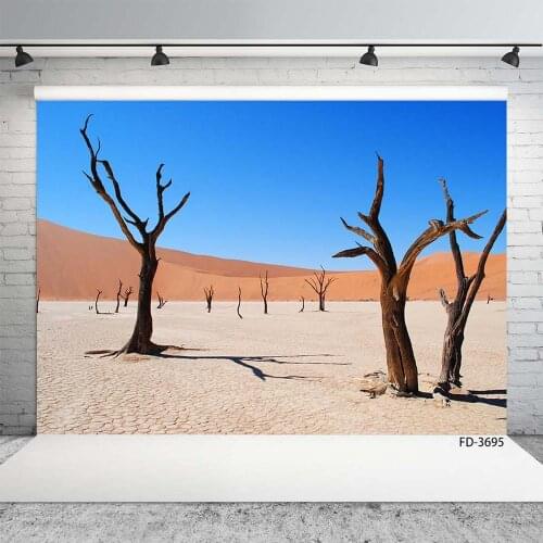 Withered Tree Desert Photography Backdrops Computer Printed Photographic Background for Portrait Children Photocall Photo Studio