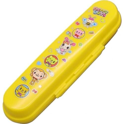 Cutlery Storage Box Long Service Life Cartoon Print Anti-scratch Polypropylene Children Spoon Fork Storage Box for Home