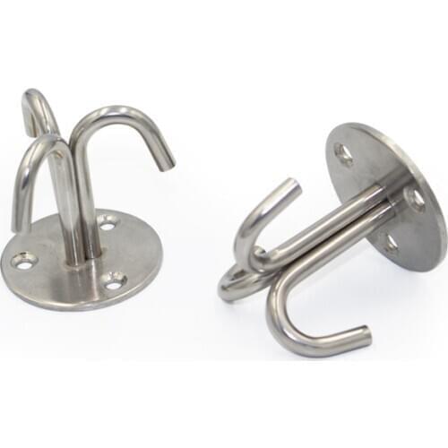 1pcs Stainless Steel Ceiling Mount Hook Heavy Duty Wall Hanger For Lantern Sandbags Hammocks Rings Storage Fixed Accessories