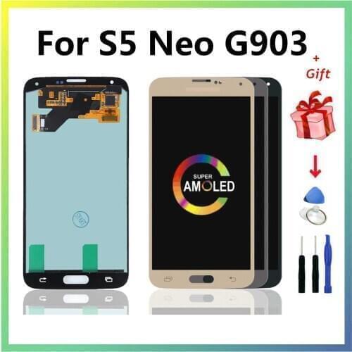 5.1'' Original display For SAMSUNG S5 NEO G903 LCD Display for Samsung G903F S5 NEO LCD Screen Touch Digitizer Assembly