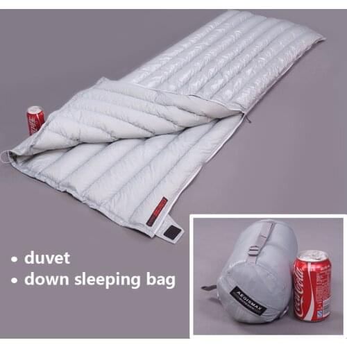 AEGISMAX Envelope type White Goose Down Sleeping Bags Ultralight Camping Hiking Outdoor Lengthened light weight sleeping bag