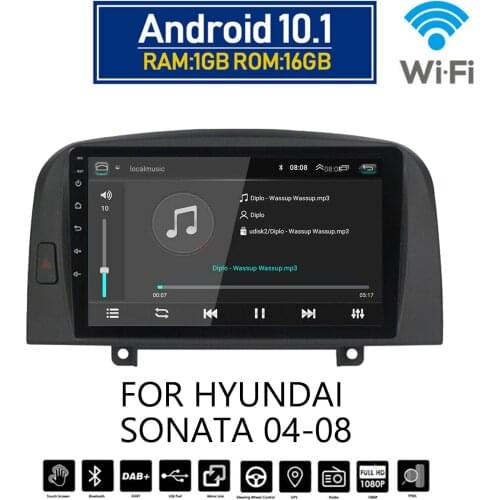 2 Din 9" Android 10.1 Car multimedia player For Hyundai Sonata 2004-2008 Car Radio GPS Navigation Stereo Wifi Car DVD Player 4G