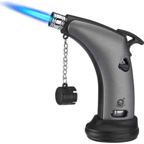 BBQ Ignition Inflatable Butane Spray Gun Cigar Cigarettes Lighter Efillable Windproof Torch Jet Turbo Gas Survival Lighters