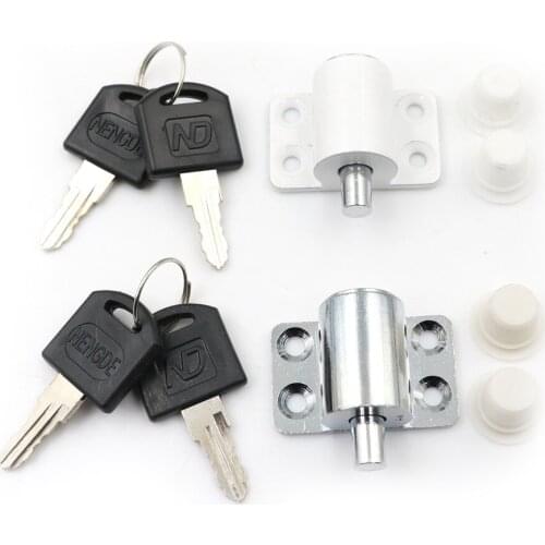 1Set sliding window lock with key child safety protection lock anti-theft door lock push window