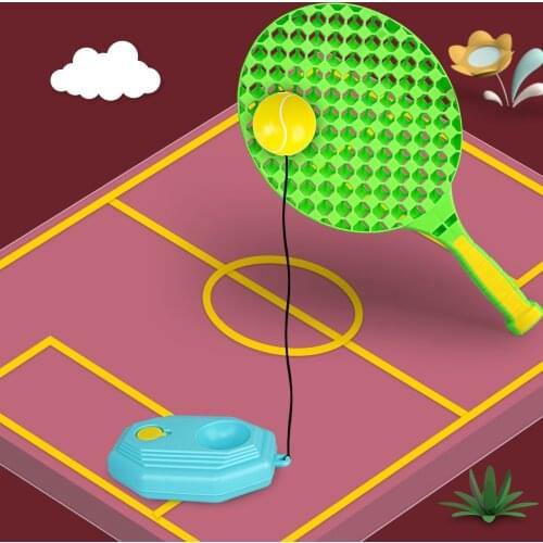 Children tennis badminton toys outdoor indoor sports leisure toys tennis rackets parent-child toys Springback tennis with string