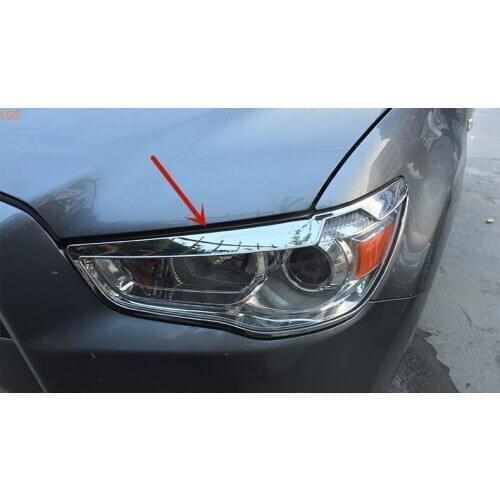 For Mitsubishi ASX 2013-2019 ABS Chrome before Headlight rear tail light decorative frame anti-scratch protectioncar accessories