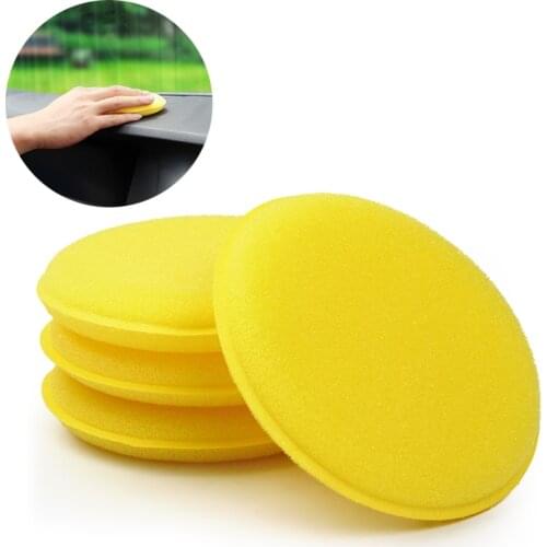 12pcs Car Wax Sponge Pads Polishing Dressing Foam Dent Paint Care Clean Tool 95mm Ring Motorcycle Off Road 4x4 Auto Accessories