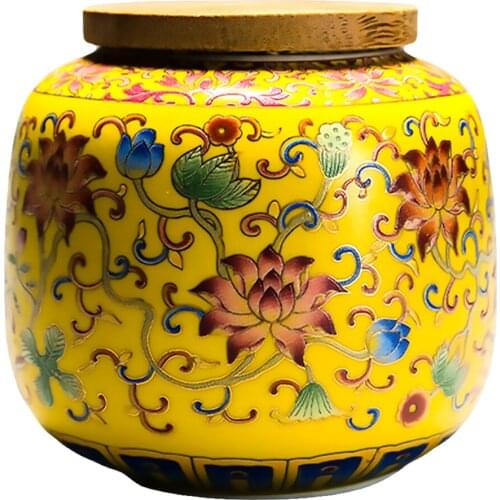 230ML Ceramic Tea Canister Sealing Tea Pot Storage Tank Tea Storage Pot