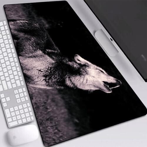 Wolf Howl Predator Mat Pad Big Mouse-Pad Locking Edge Gamer Mouse Pad Non-slip Accurate-control Desktop Game Pad 900x400mm