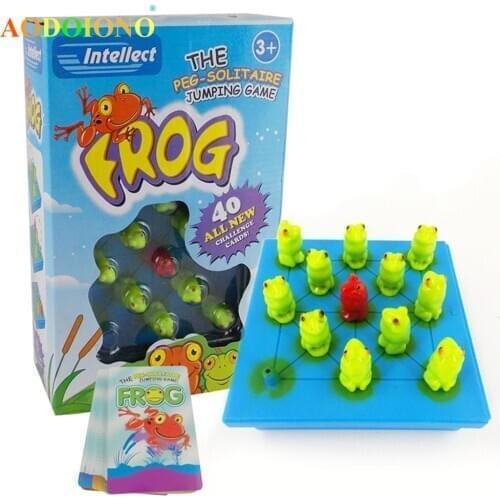 Frog Puzzle Board Game Toys Family Party Friends 3-7 Years Old Jumping Game Best Gift for Children Kids Funny Intellect Toy