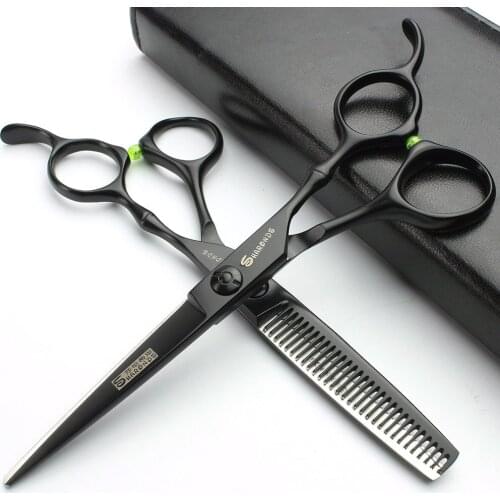 New Chunker scissors hairdressing scissors 6 inch pair scissors barber accessories barber hair scissors set haircuts custom logo