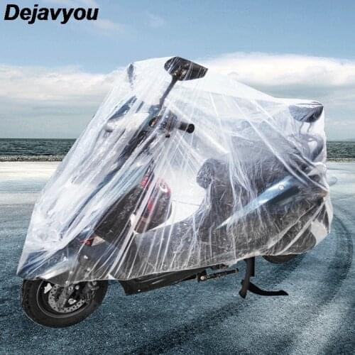 Disposable Transparent Motorcycle Clothing Bicycle Cover Outdoor Waterproof Bicycle Scooter Rain And Dust Cover M 200*120 3 Size