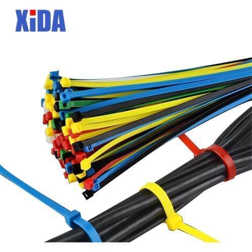 100pcs 3*100mm Reusable Colorful Standard Self-locking Plastic Nylon Cable Ties Wire Zip Tie Free Shipping