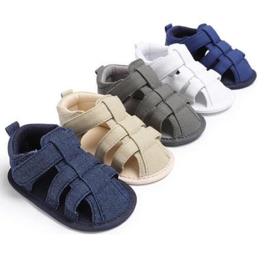 Pudcoco Boy Sandals 0-18M Toddler Kids Baby Boys Soft Sole Crib Sneakers Newborn Sandals Shoes