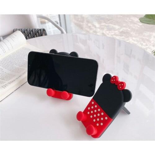 Cute Cartoon Phone Holder Desktop Kawaii Mobile Phone Bracket Stand Foldable Desk PVC Smartphone Support Holders