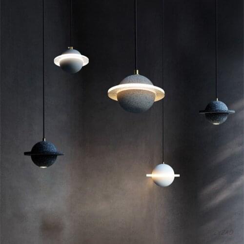Nordic Modern Stone LED Pendant Lights Creative Star Simple Pendant Lamps Bar Restaurant Cafe Dining Room Decor Hanging Lights