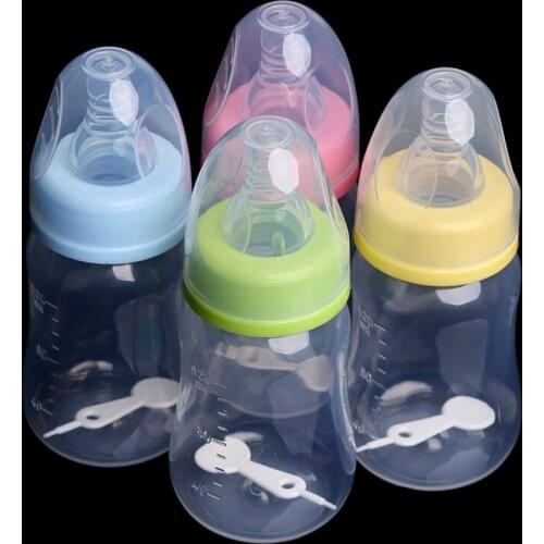 120ml Baby Newborn Nursing Nipple Bottle Silicone Pacifier Milk Water Feeding L4MC