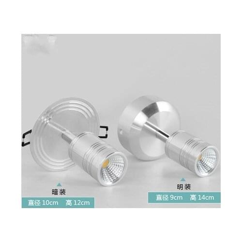 Modern simple jewelry counter living room background wall ceiling LED spotlight