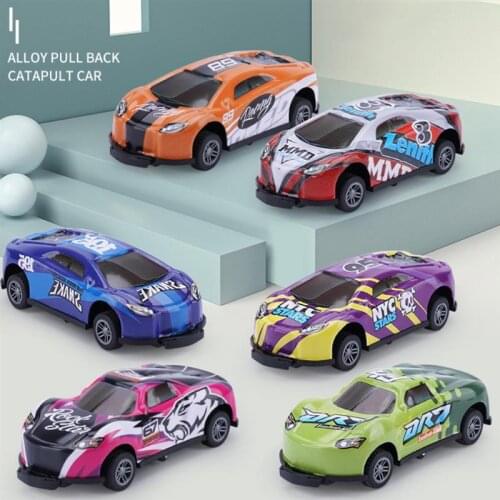 6/8Pcs Stunt Toy Car For Kids Alloy Pull Back Car Jumping Stunt Cars Mini Car Models Children Educational Toy Mini Car Models