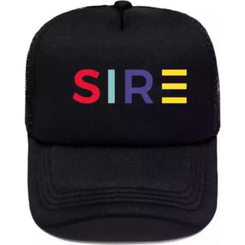 Embroidered mesh hat fashion casual custom logo hat black mesh caps