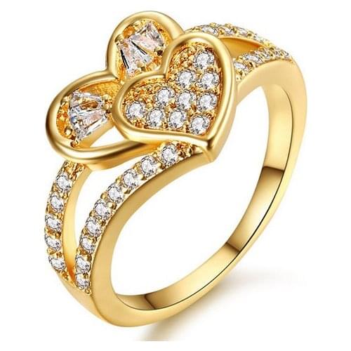 Jewelry heart Zircon rings womens wholesale crystal Topaz ruby sapphire silver ring