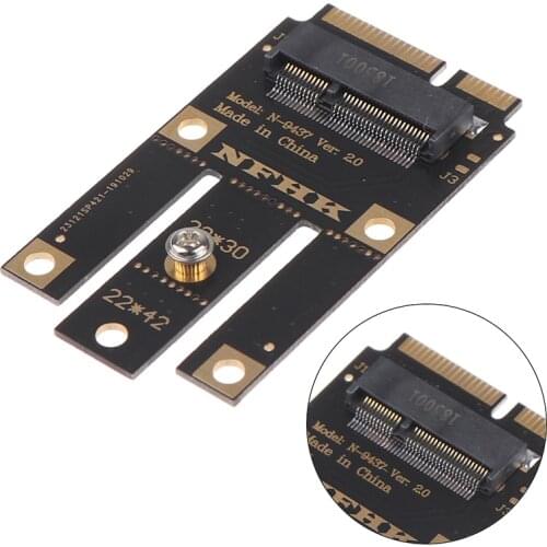1PC M.2 NGFF to mini pci-e (pcie+usb) adapter for m.2 wifi bluetooth wireless card