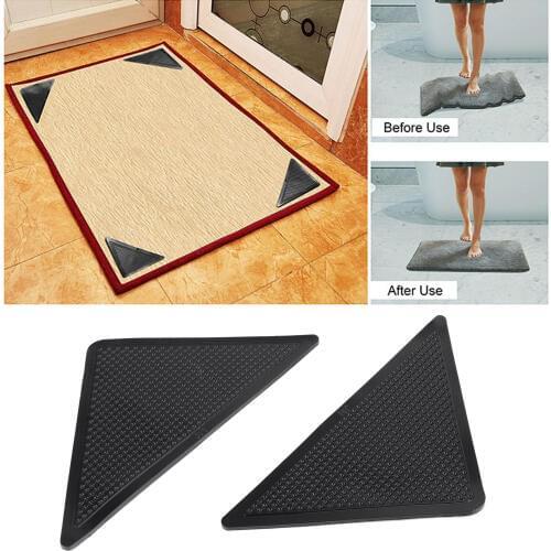 Areyourshop 8 Packs Ruggies Rug Carpet Mat Grippers Non Slip Skid Reusable Washable Grip