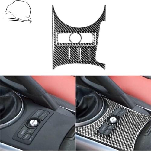 For Mazda RX-8 RX8 SE3P JM1FE 2004-2008 Accessories Central Control Seat Heating Switch Carbon Fiber Modified Interior Sticker