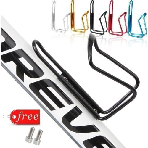 Aluminum Mountain Bike Water Bottle Holder Cycle Accessories Alloy Road Bicycle Cup Cage Rack with Bolts Screw Cycling Equipment