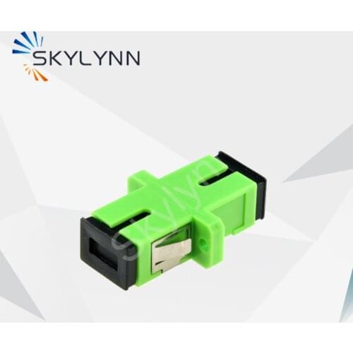 Free Shipping Promotion SC/APC Single Mode Simplex/Duplex Green Fiber Optic Adapter, SC/APC Flange Head Coupler Connector