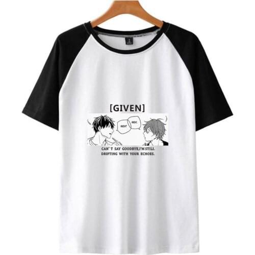 Given T Shirt Men Women T Shirt Unisex Summer Short-sleeved Anime Given Yaoi Harajuku Streetwear Cosplay Clothes Fashion Tops
