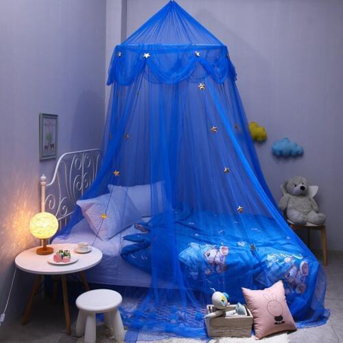 Childrens Dome Mosquito Net Pink Bed Baby Crib Net European Style Hanging Bed Curtain Decorative Drape