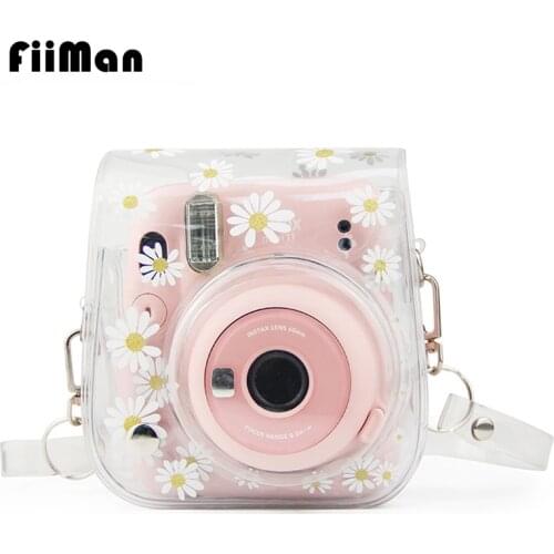 For Polaroid Camera Fuji Fujifilm Instax Mini 8/8+/9 Classic Retro PU Leather Camera With Strap Bag Case Cover Pouch Protector